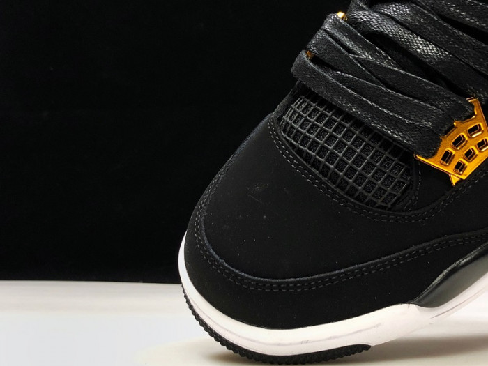 Air Jordan 4 “Royalty” Black/Metallic Gold-White 308497-032